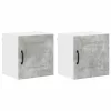 Fali konyhaszekrény 2 pcs Beton Szürke 40 x 31 x 40 cm Faanyag