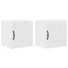 Fali konyhaszekrény 2 pcs Magas Fényű Fehér 40 x 31 x 40 cm