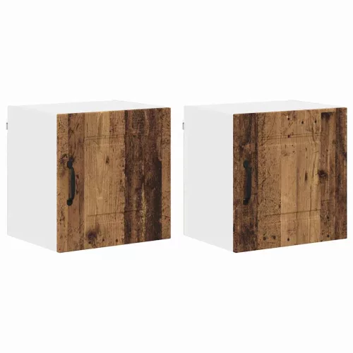 Fali konyhaszekrény 2 pcs Öreg fa 40 x 31 x 40 cm Faanyag