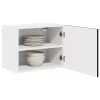 Fali konyhaszekrény 2 pcs Fekete 50 x 31 x 40 cm Faanyag