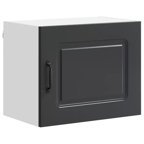 Fali konyhaszekrény 2 pcs Fekete 50 x 31 x 40 cm Faanyag