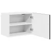 Fali konyhaszekrény 2 pcs Fekete 50 x 31 x 40 cm Faanyag