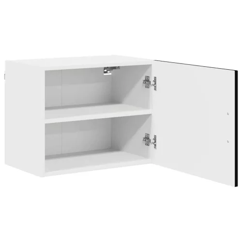 Fali konyhaszekrény 2 pcs Fekete 50 x 31 x 40 cm Faanyag