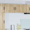 Fali konyhaszekrény 2 pcs Sonoma tölgy 50 x 31 x 40 cm Faanyag
