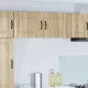 Fali konyhaszekrény 2 pcs Sonoma tölgy 50 x 31 x 40 cm Faanyag
