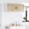 Fali konyhaszekrény 2 pcs Sonoma tölgy 50 x 31 x 40 cm Faanyag