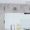 Fali konyhaszekrény 2 pcs Beton Szürke 50 x 31 x 40 cm Faanyag