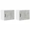Fali konyhaszekrény 2 pcs Beton Szürke 50 x 31 x 40 cm Faanyag