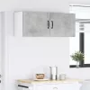 Fali konyhaszekrény 2 pcs Beton Szürke 50 x 31 x 40 cm Faanyag