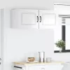 Fali konyhaszekrény 2 pcs Magas Fényű Fehér 50 x 31 x 40 cm