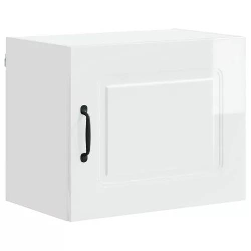 Fali konyhaszekrény 2 pcs Magas Fényű Fehér 50 x 31 x 40 cm