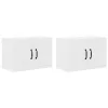 Fali konyhaszekrény ajtóval 2 pcs Fehér 60 x 31 x 40 cm Faanyag