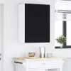 Fali konyhaszekrény polcokkal Fekete 60 x 31 x 40 cm Faanyag