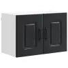 Fali konyhaszekrény 2 pcs Fekete 60 x 31 x 40 cm Faanyag
