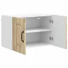Fali konyhaszekrény 2 pcs Sonoma tölgy 60 x 31 x 40 cm Faanyag