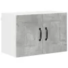 Fali konyhaszekrény 2 pcs Beton Szürke 60 x 31 x 40 cm Faanyag