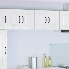   Fali konyhaszekrény 2 pcs Magas Fényű Fehér 60 x 31 x 40 cm