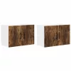 Fali konyhaszekrény 2 pcs Füstölt tölgy 60 x 31 x 40 cm Faanyag