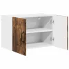 Fali konyhaszekrény 2 pcs Füstölt tölgy 60 x 31 x 40 cm Faanyag