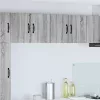 Fali konyhaszekrény 2 pcs Szürke Sonoma 60 x 31 x 40 cm Faanyag