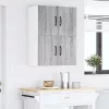 Fali konyhaszekrény 2 pcs Szürke Sonoma 60 x 31 x 40 cm Faanyag