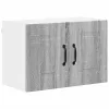 Fali konyhaszekrény 2 pcs Szürke Sonoma 60 x 31 x 40 cm Faanyag