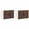 Fali konyhaszekrény 2 pcs Barna Tölgy 60 x 31 x 40 cm Faanyag