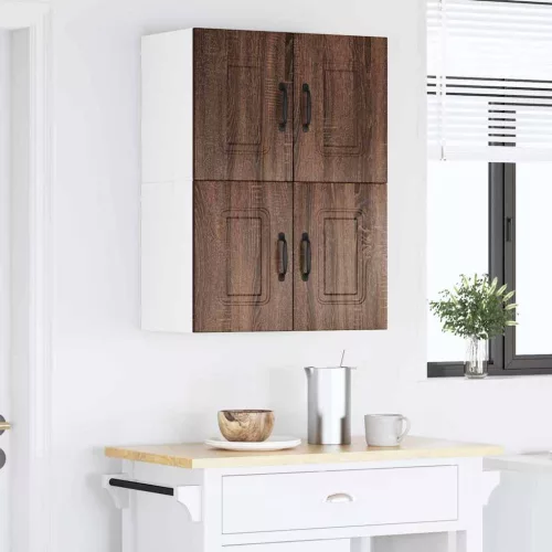 Fali konyhaszekrény 2 pcs Barna Tölgy 60 x 31 x 40 cm Faanyag