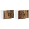 Fali konyhaszekrény 2 pcs Öreg fa 60 x 31 x 40 cm Faanyag