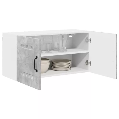 Fali konyhaszekrény Beton Szürke 80 x 31 x 40 cm Faanyag