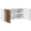 Fali konyhaszekrény polcokkal Öreg fa 80 x 31 x 40 cm Faanyag