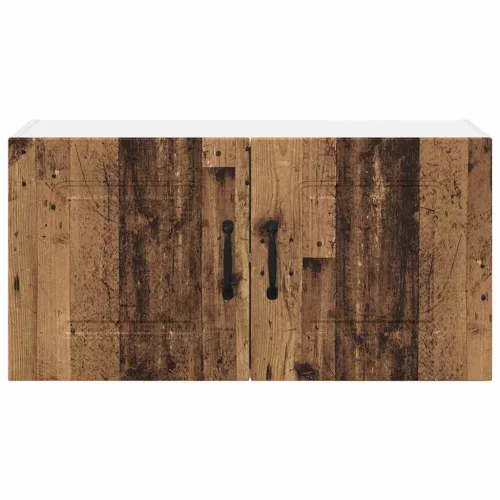 Fali konyhaszekrény polcokkal Öreg fa 80 x 31 x 40 cm Faanyag