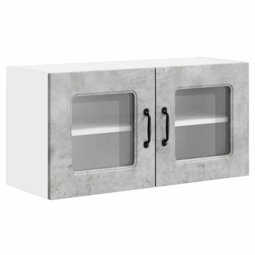 Fali konyhaszekrény Beton Szürke 80 x 31 x 40 cm Faanyag