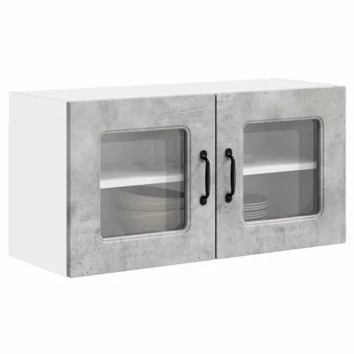 Fali konyhaszekrény Beton Szürke 80 x 31 x 40 cm Faanyag