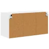 Fali konyhaszekrény Magas Fényű Fehér 80 x 31 x 40 cm Faanyag