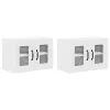 Fali konyhaszekrény ajtóval 2 pcs Fehér 60 x 31 x 40 cm Faanyag