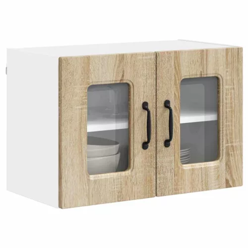 Fali konyhaszekrény 2 pcs Sonoma tölgy 60 x 31 x 40 cm Faanyag