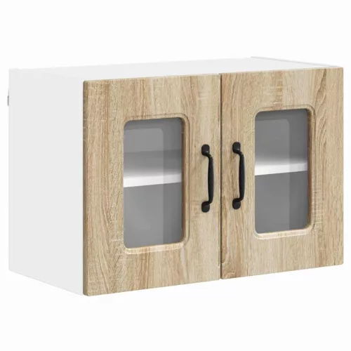 Fali konyhaszekrény 2 pcs Sonoma tölgy 60 x 31 x 40 cm Faanyag