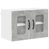 Fali konyhaszekrény 2 pcs Beton Szürke 60 x 31 x 40 cm Faanyag