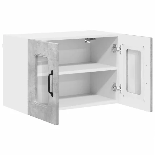 Fali konyhaszekrény 2 pcs Beton Szürke 60 x 31 x 40 cm Faanyag