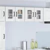 Fali konyhaszekrény 2 pcs Magas Fényű Fehér 60 x 31 x 40 cm