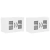 Fali konyhaszekrény 2 pcs Magas Fényű Fehér 60 x 31 x 40 cm