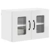 Fali konyhaszekrény 2 pcs Magas Fényű Fehér 60 x 31 x 40 cm