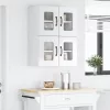 Fali konyhaszekrény 2 pcs Magas Fényű Fehér 60 x 31 x 40 cm