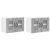 Fali konyhaszekrény 2 pcs Szürke Sonoma 60 x 31 x 40 cm Faanyag
