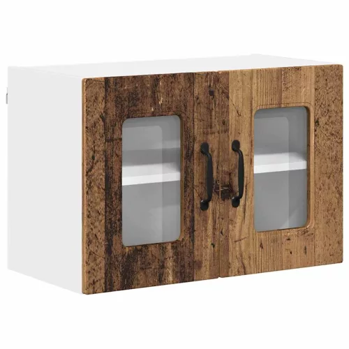 Fali konyhaszekrény polcokkal Öreg fa 60 x 31 x 40 cm Faanyag
