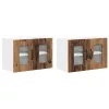 Fali konyhaszekrény 2 pcs Öreg fa 60 x 31 x 40 cm Faanyag