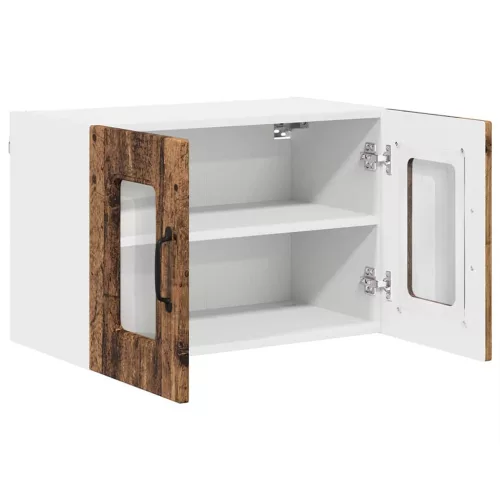 Fali konyhaszekrény 2 pcs Öreg fa 60 x 31 x 40 cm Faanyag