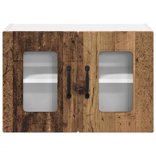 Fali konyhaszekrény 2 pcs Öreg fa 60 x 31 x 40 cm Faanyag