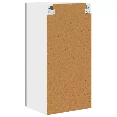 Fali konyhaszekrény polcokkal Fekete 40 x 31 x 80 cm Faanyag